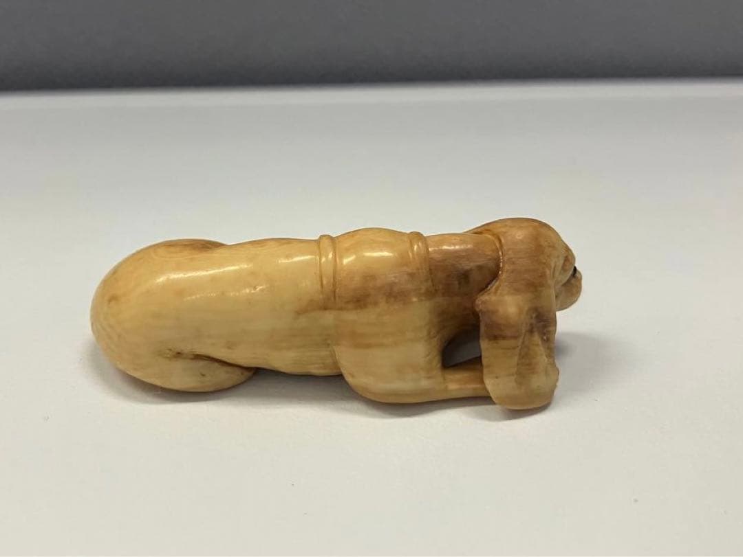 犬 骨董 古物 根付け 根付 ビーグル