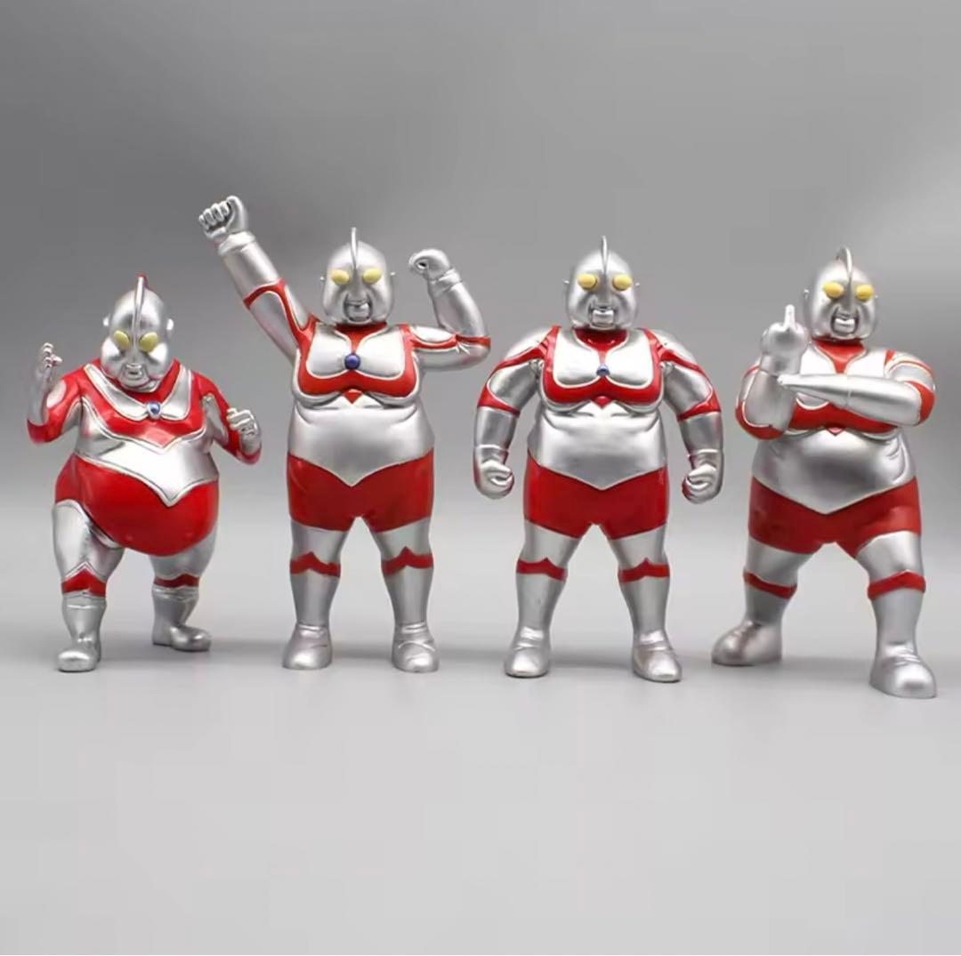 パロディ】帰ってくれ！デブトラマン4体セット☆特撮ヒーロー☆即納