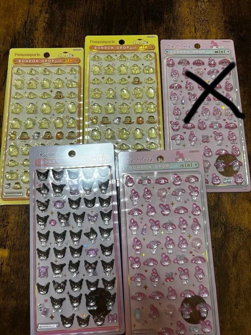 サンリオ　ボンボンドロップ 楽天市場】ボンボンドロップシール mini サンリオ ［各種選択可
