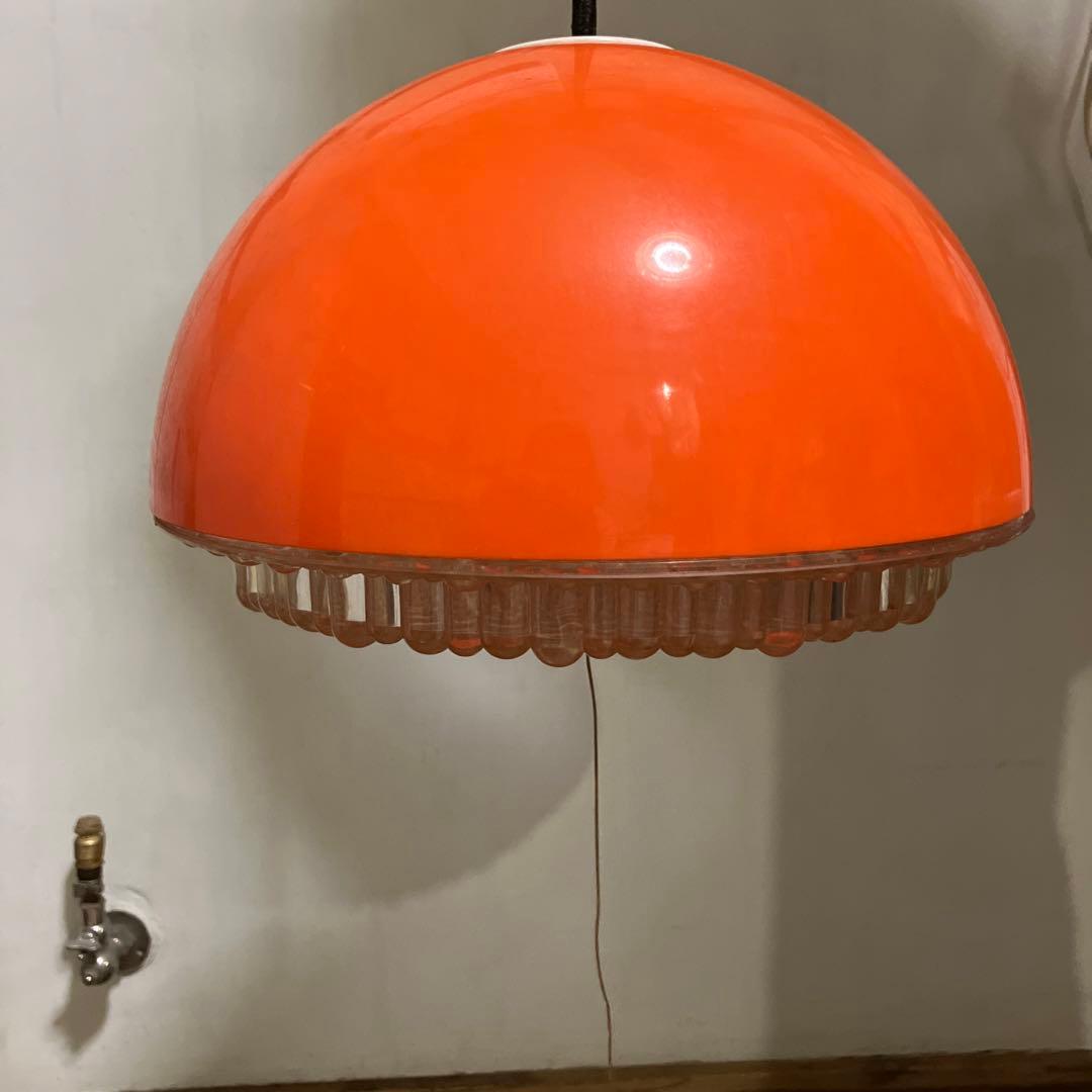 昭和レトロ 電気傘 電気シェード ペンダントライト アンティーク