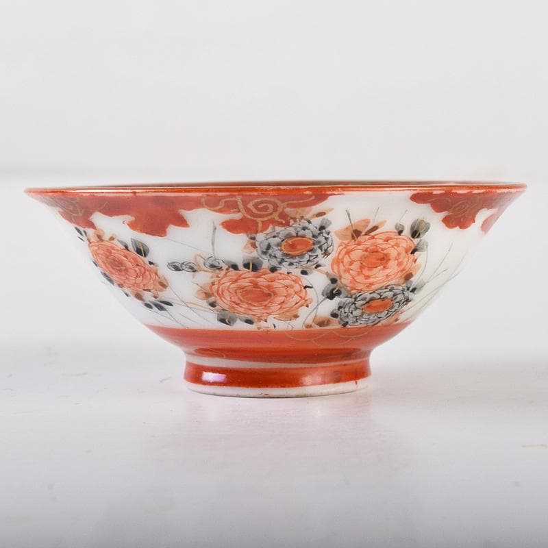 九谷焼 赤絵金彩 鶴雲文 盃 V R8447 - メルカリ