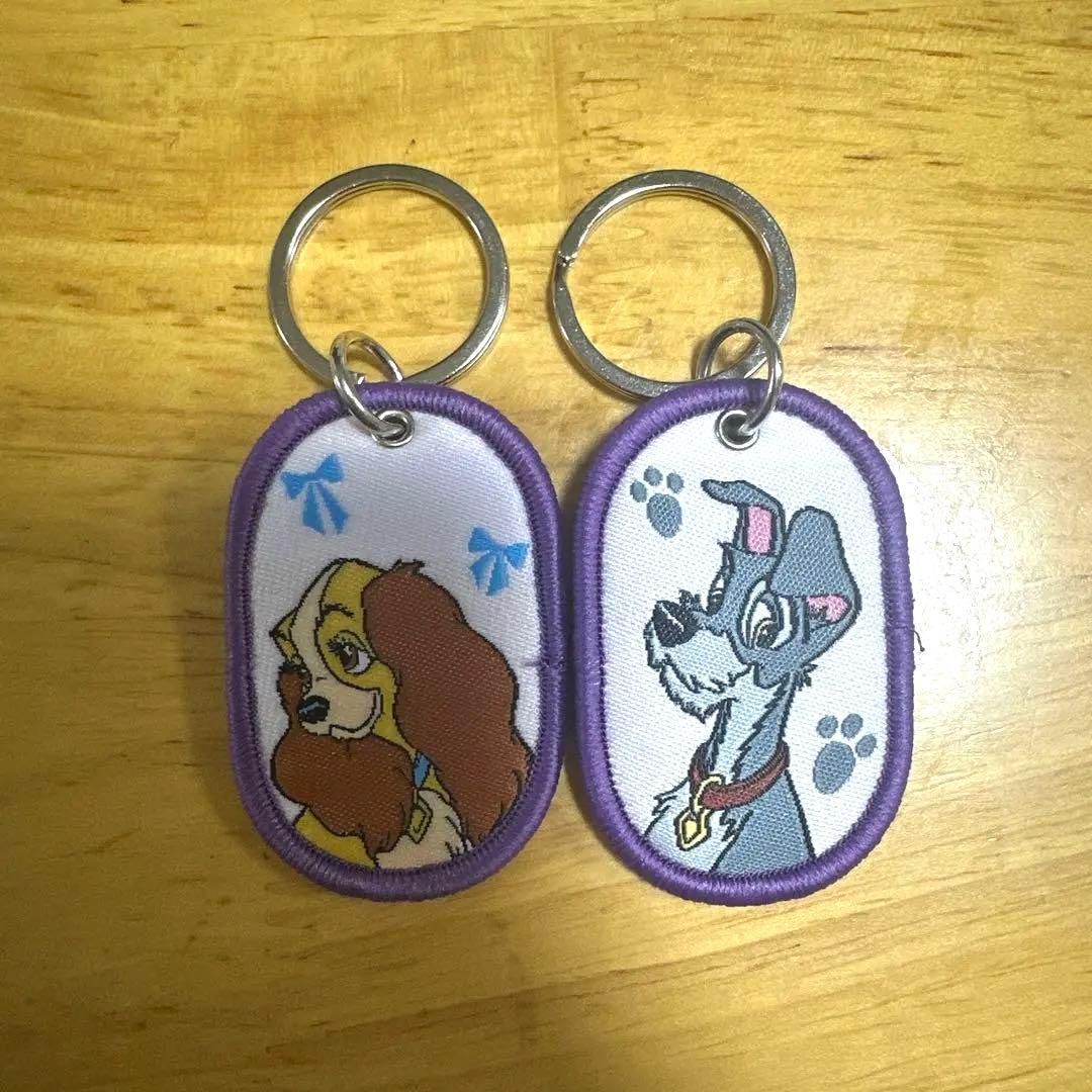 ディズニー レディ＆トランプ タグキーホルダー セリア わんわん物語