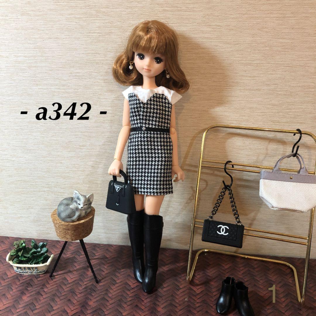 a342 リカちゃん ハンドメイド ワンピ 復刻初代リカちゃん服 ワンピース ハンドメイド - メルカリ