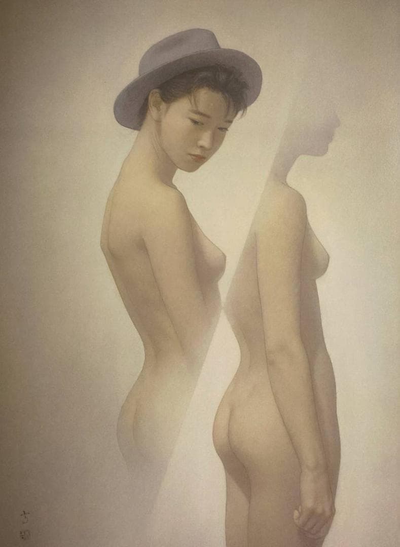 高塚省吾、【時間】、希少な額装用画集画、新品高級額 額装付、状態良好