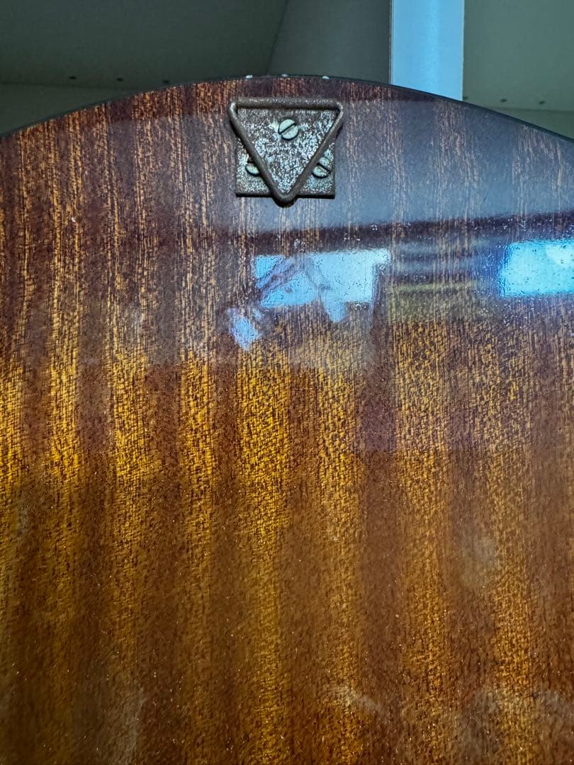 ⚫️ ドマン DEMAIN 楕円形の装飾鏡 黒地金色花模様 黒 ブラック