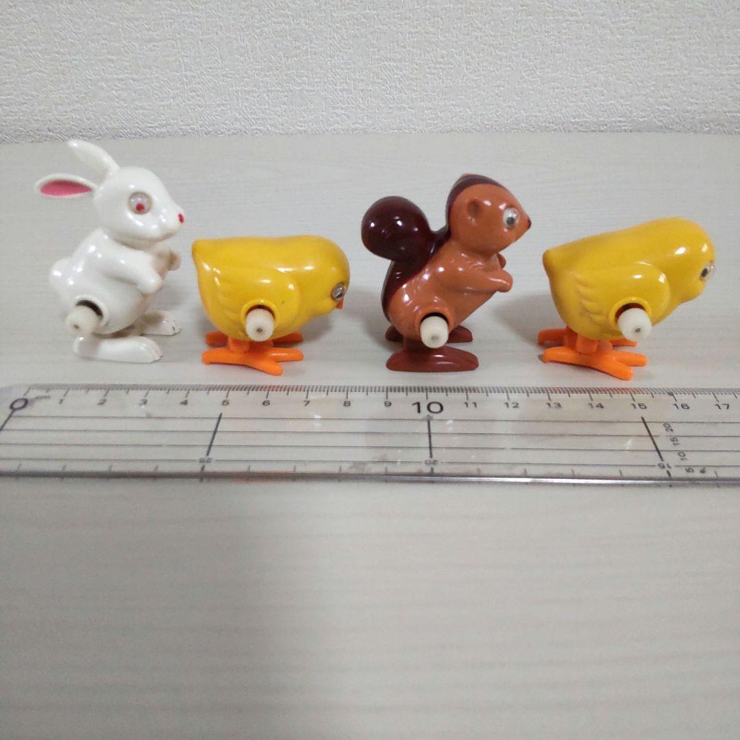 1977年製 トミー ゼンマイ 玩具 昭和 レトロ ひよこ うさぎ りす