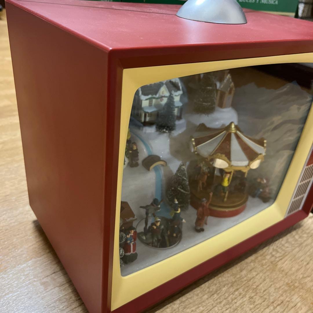 コストコクリスマス レトロ TV ライト & ミュージック付 クリスマス