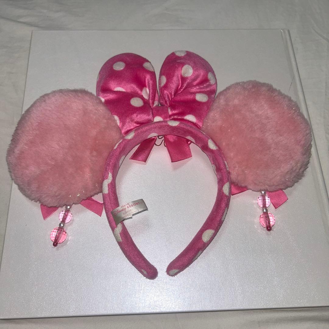 ディズニー ミニー ピンク イヤリング 水玉 カチューシャ - メルカリ