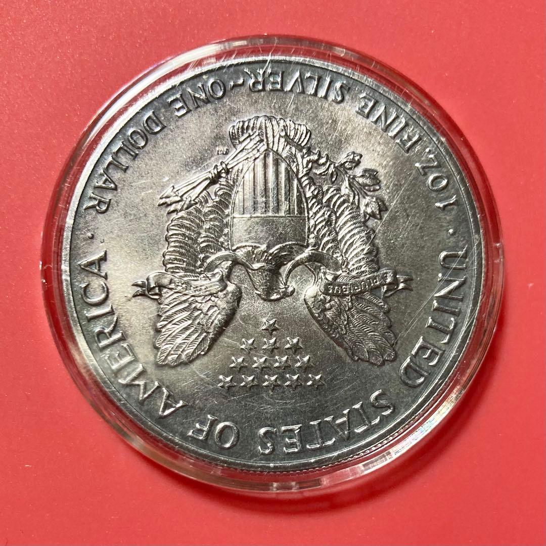 アメリカ　イーグル銀貨　1オンス　31.4g　1989　ケース付　古銭