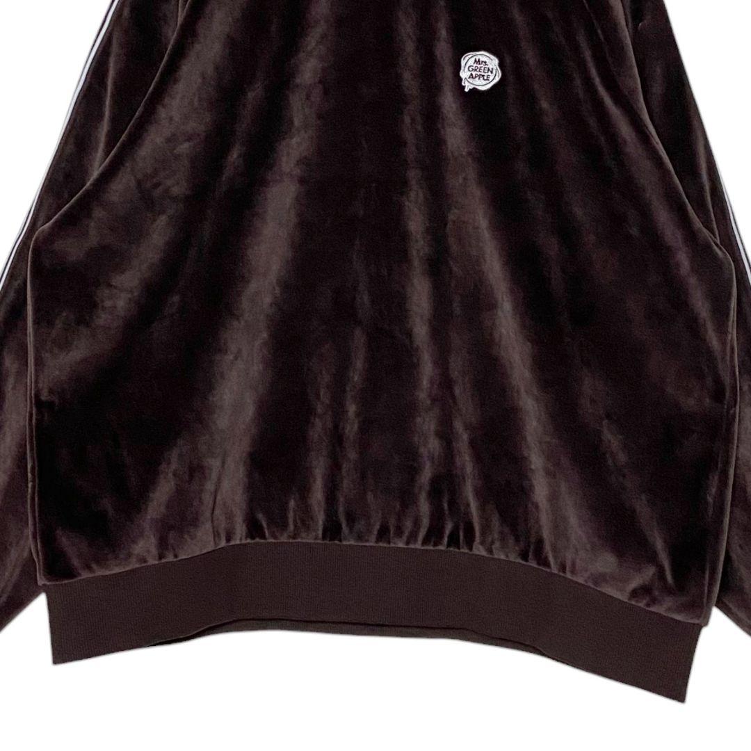 ミセスグリーンアップル ルームウェア 茶 M ベロアスウェット