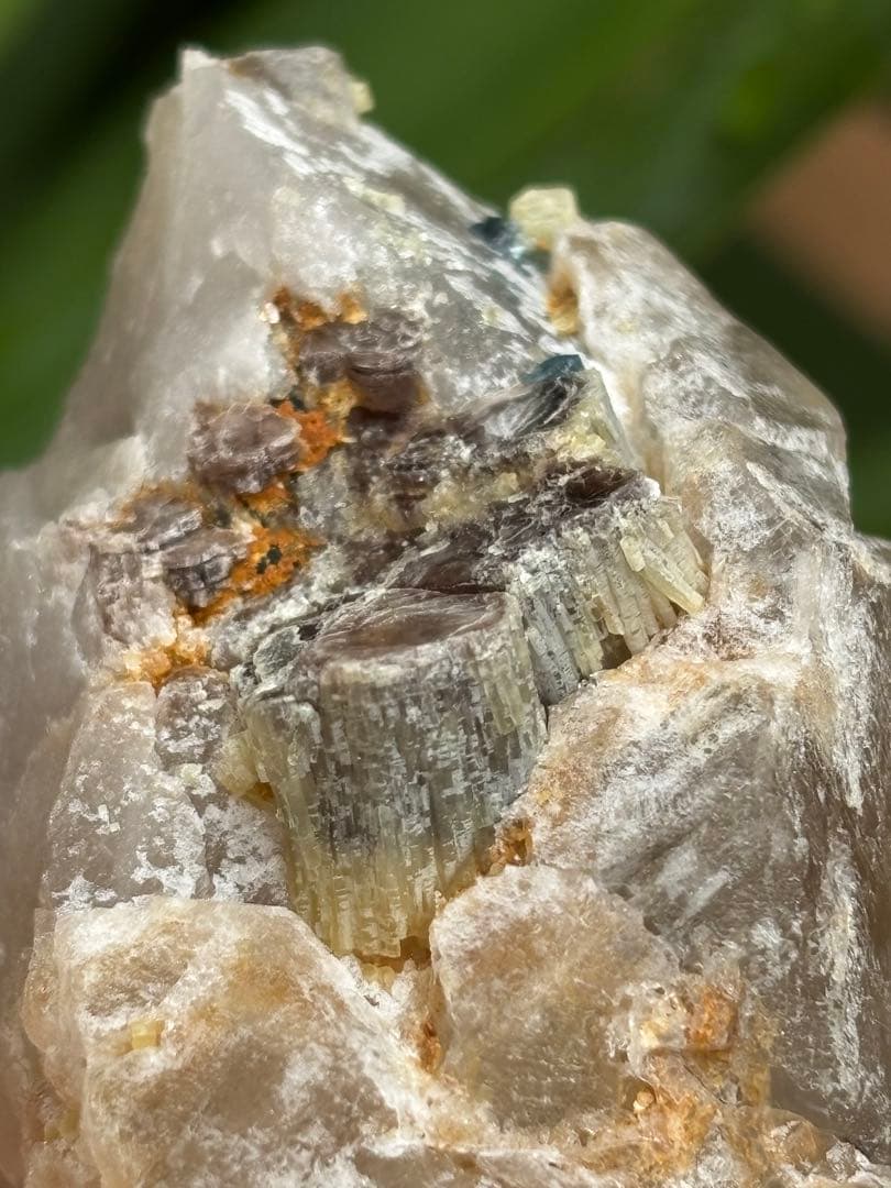 希少 ミナスジェライス州産 シトリン ジャカレー水晶 トルマリン共生