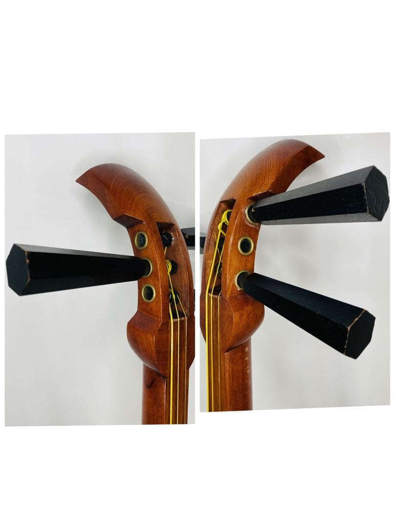 三味線 花梨材 太棹 胴破れなし 人口革 正寸