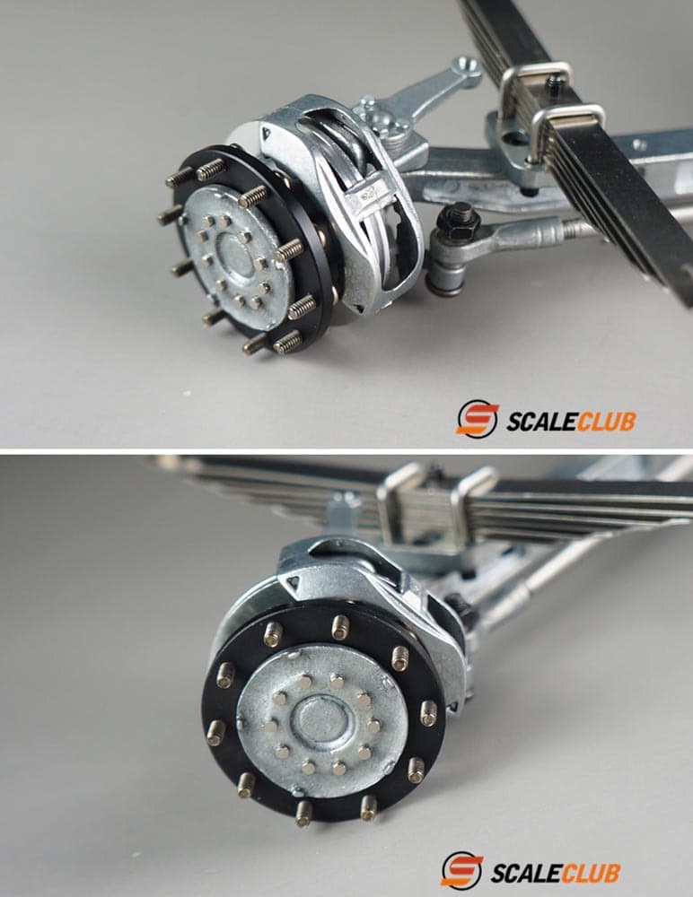 □SCALECLUB メタル フロントアクセル ホイール・タイヤ付 ノン