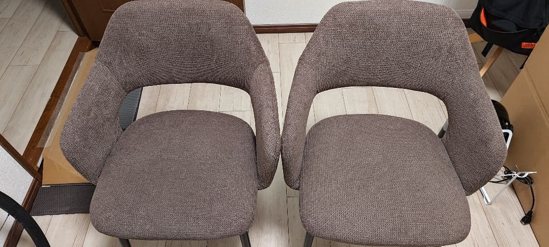 タンスのゲン　ダイニングチェア　2脚セット　ショコラブラウン 楽天市場】ダイニングチェア 2脚セット ファブリックレザー