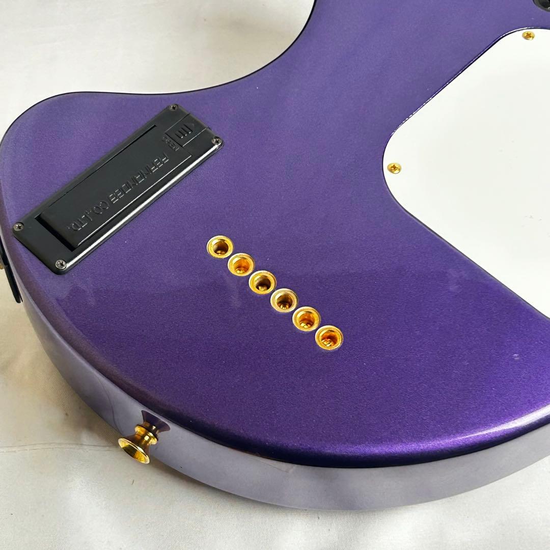 《美品》ZO-3 メタリックパープル アンプ内蔵ミニギター ソフトケース付