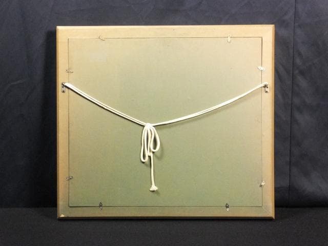 坂本益夫 直筆サイン『仏 湖畔風景』キャンヴァスに油彩 10号 0718E