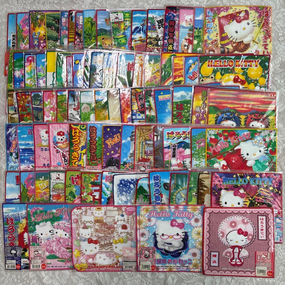 【匿名配送】ご当地キティタオルハンカチ82枚 ご当地キティちゃん ハローキティハンカチタオル（山形限定） - メルカリ