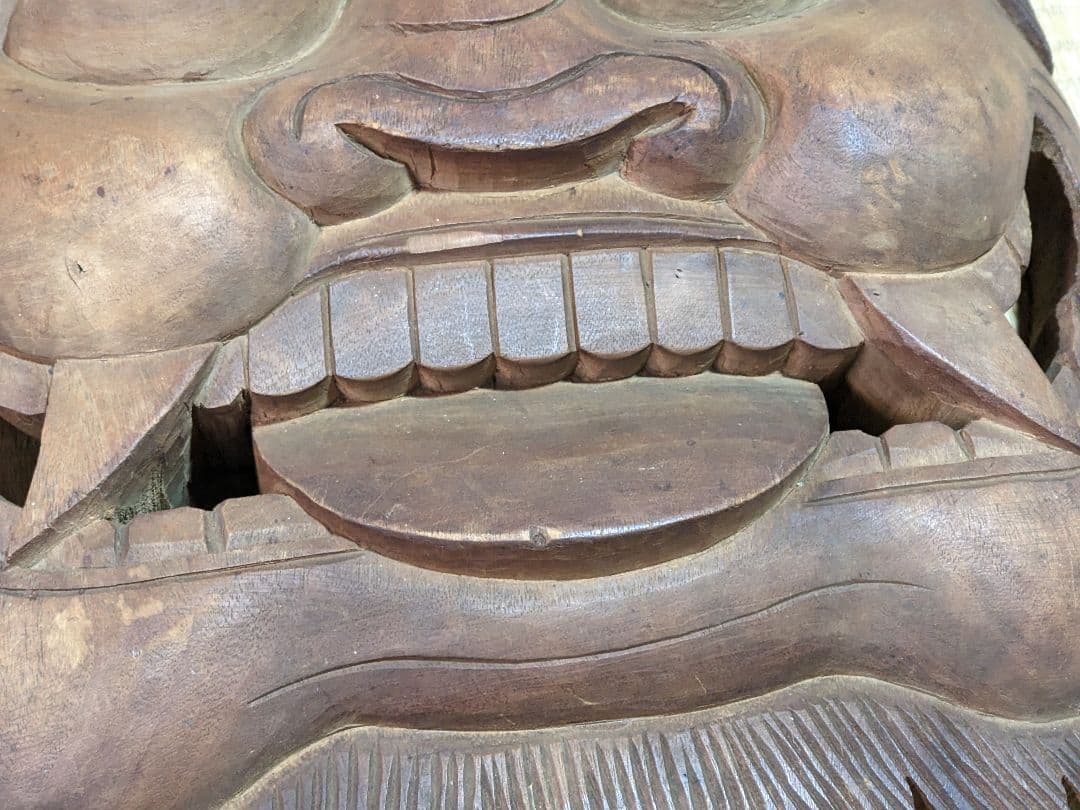 閻魔大王 木彫時代物 地蔵菩薩の化身 開運 縁起物 寺社仏閣飾り 古美術骨董