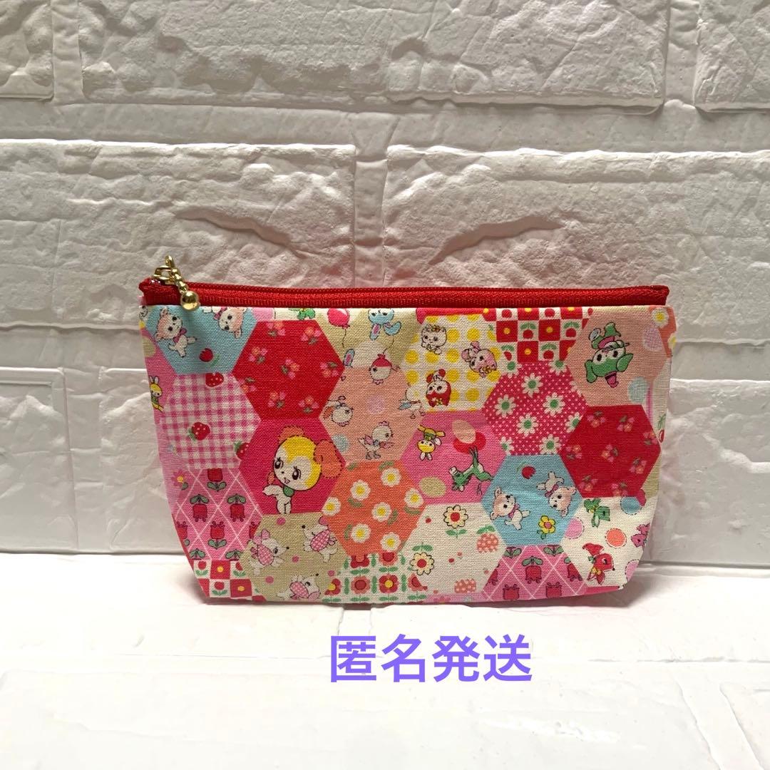 ハンドメイド ポーチ 昭和レトロ ハニーチューン小物入れ - メルカリ