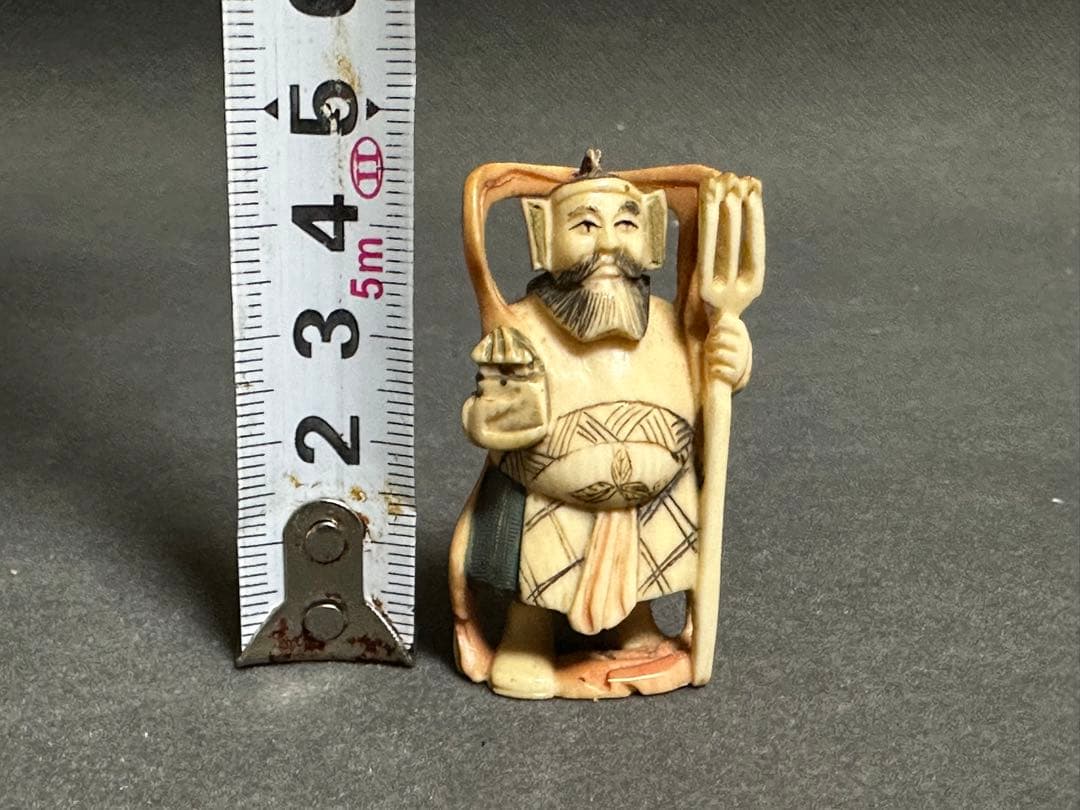 極上 根付 和装小物 古美術品 置物 彫刻 細密細工 骨董 アンティーク