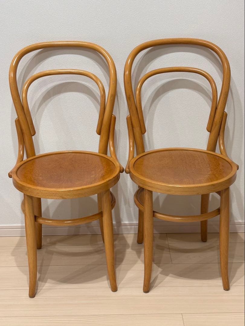 秋田木工 ダイニングチェア 軽量 曲木 ブナ 2脚セット 秋田木工 ダイニングチェア「712-RU」ブナ材 白木塗装 張地 布