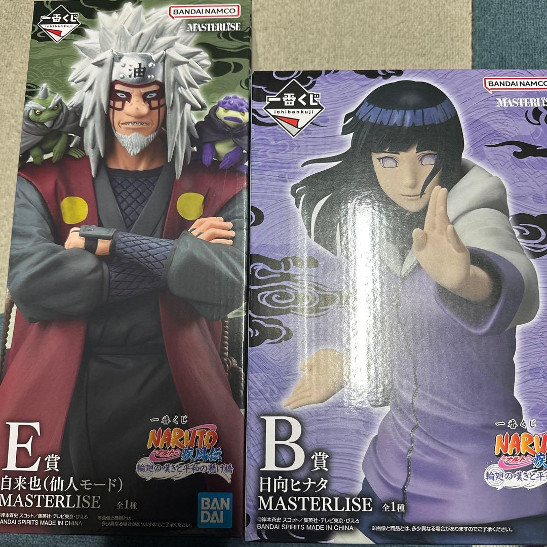 NARUTO 1番くじ　自来也&日向ヒナタ フィギュアセット下位賞多数おまけ付き 一番くじ NARUTO-ナルト- 疾風伝 伝説の三忍｜一番くじ倶楽部｜BANDAI