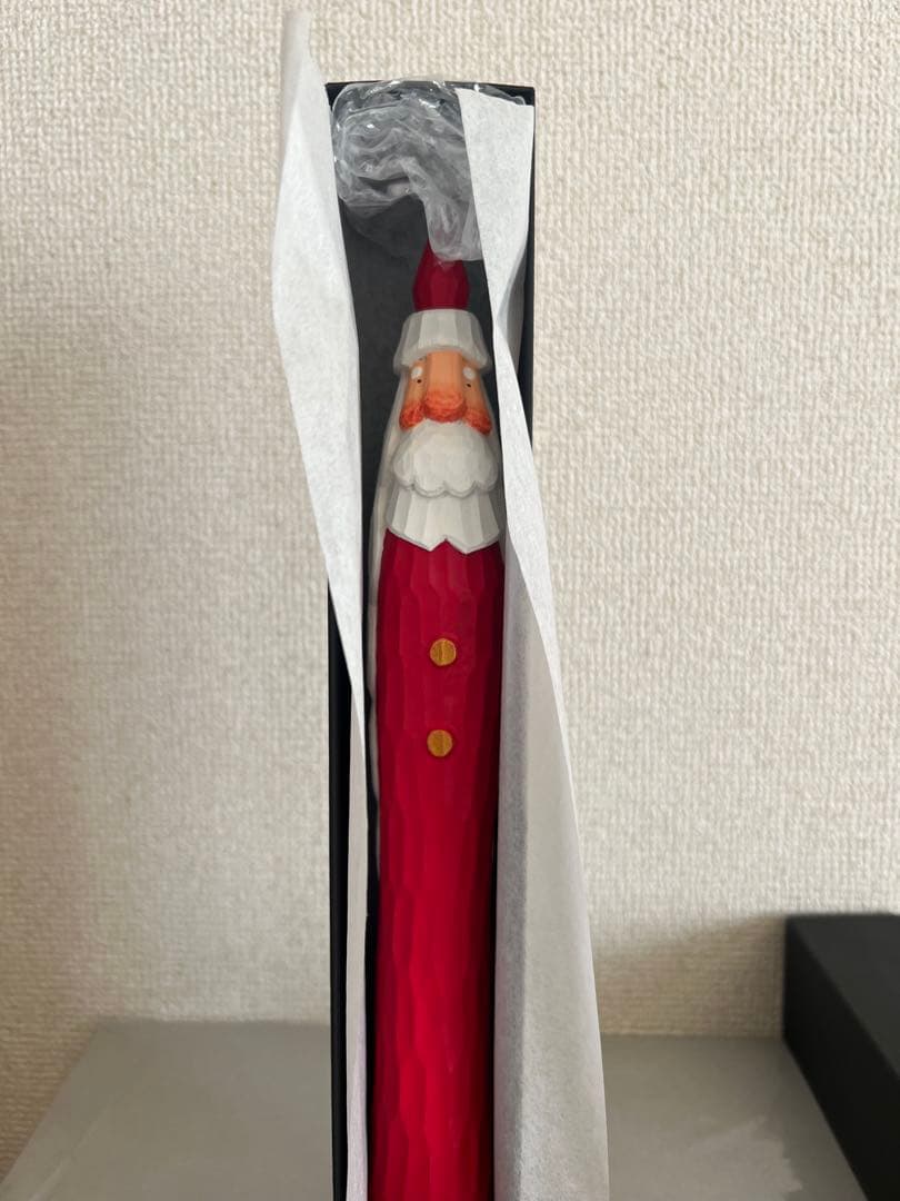 とんがりサンタ shimoo design クリスマス 北欧 木工 置物 作家