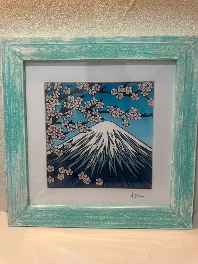 Mt. Fuji アート作品 Heather Brown 富士山マットプリント-商品-ヘザーブラウンアート – Heather Brown Art