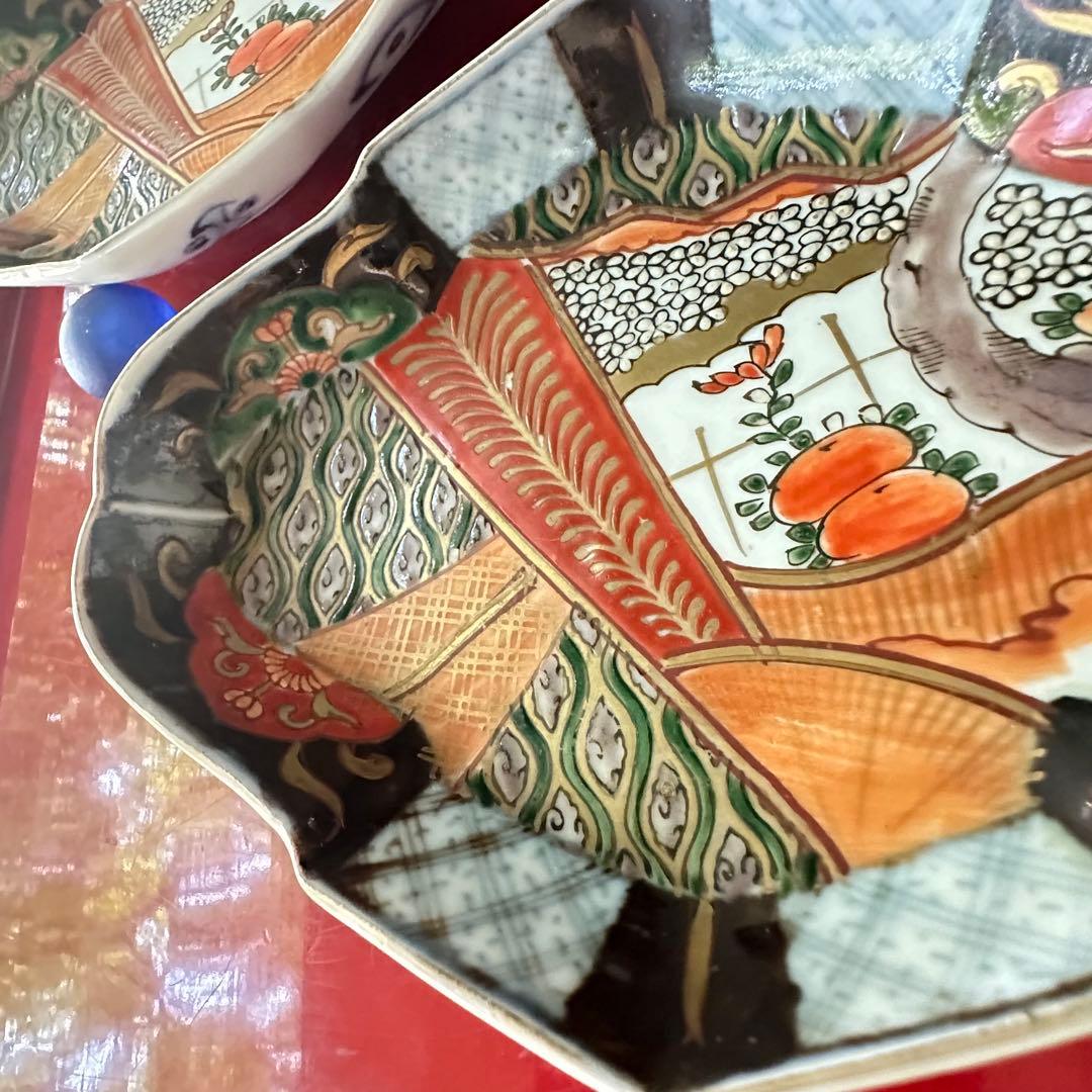 S様へ感謝お嫁入り‼️四季に麗し‼️伊万里錦手若松＆橙＆ふきよせ 兜