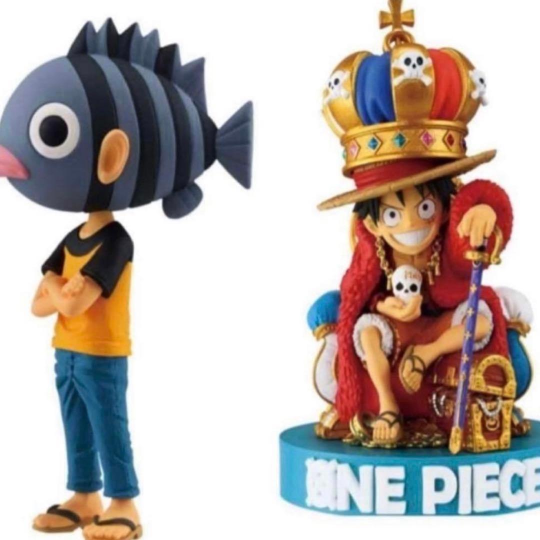 ONE PIECE BASE SHOP 限定 ワーコレ 2種セット フィギュア⑥ アプリ『ONE PIECE BASE』限定！戦闘機風のフランキーと麦わらの一味が