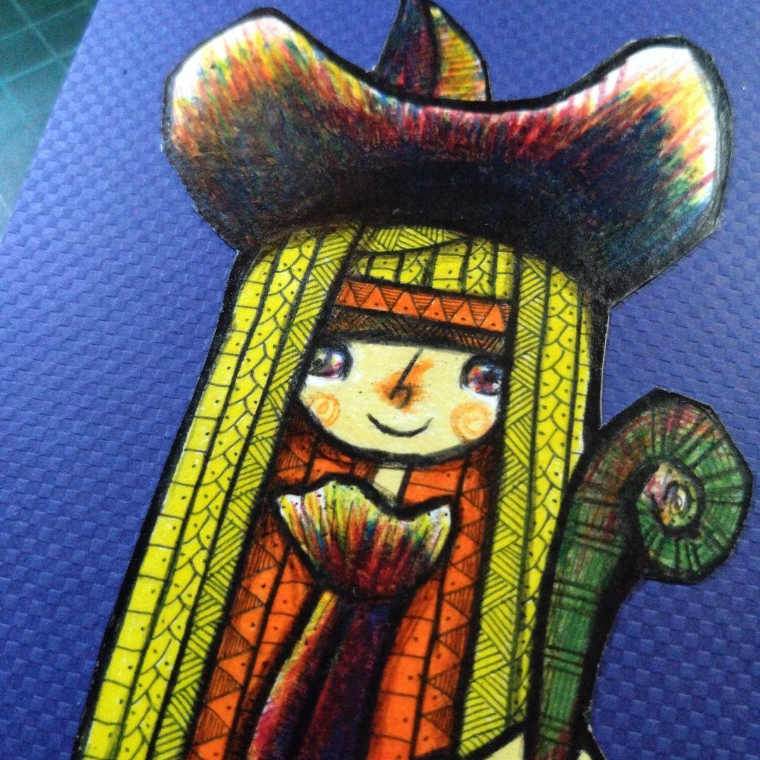 【ザビちゃん】【原画肉筆】魔女ちゃん