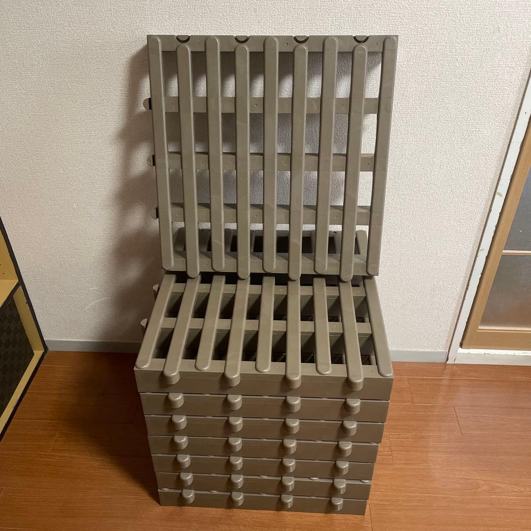 ジョイントパレット 8枚 ベルカ 日本製 すのこ プラスチック シングル