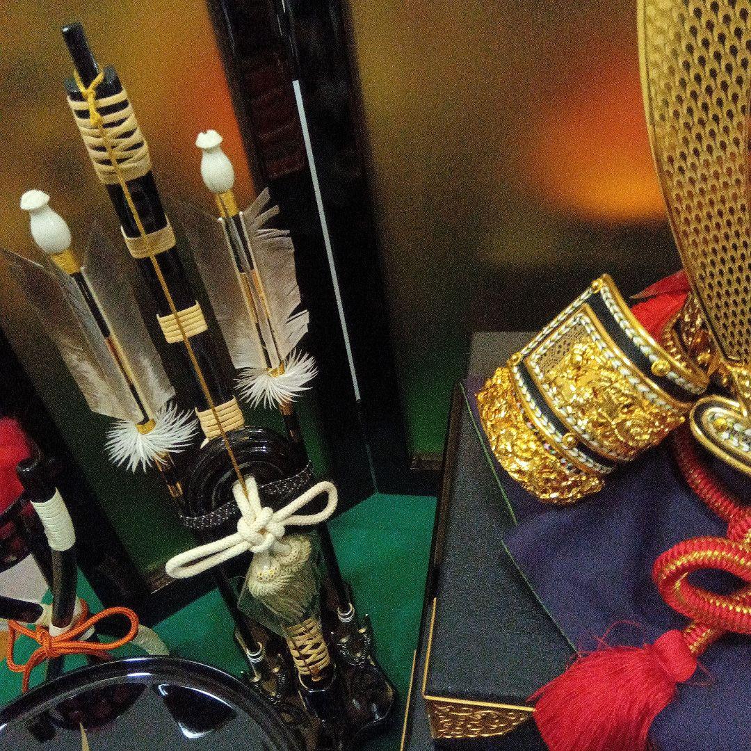 五月人形　正綿糸織　兜飾り　平安武政作