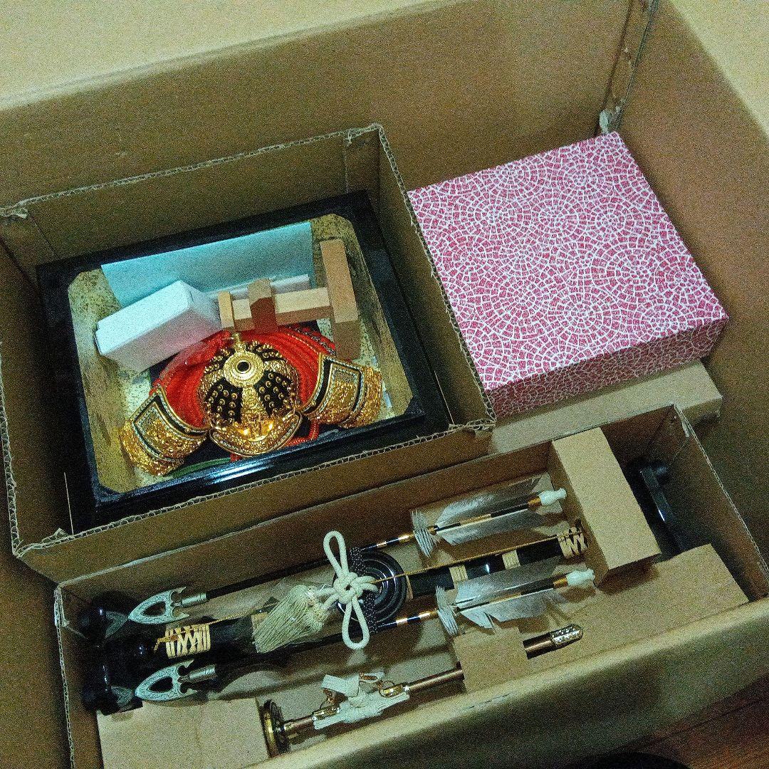 五月人形　正綿糸織　兜飾り　平安武政作