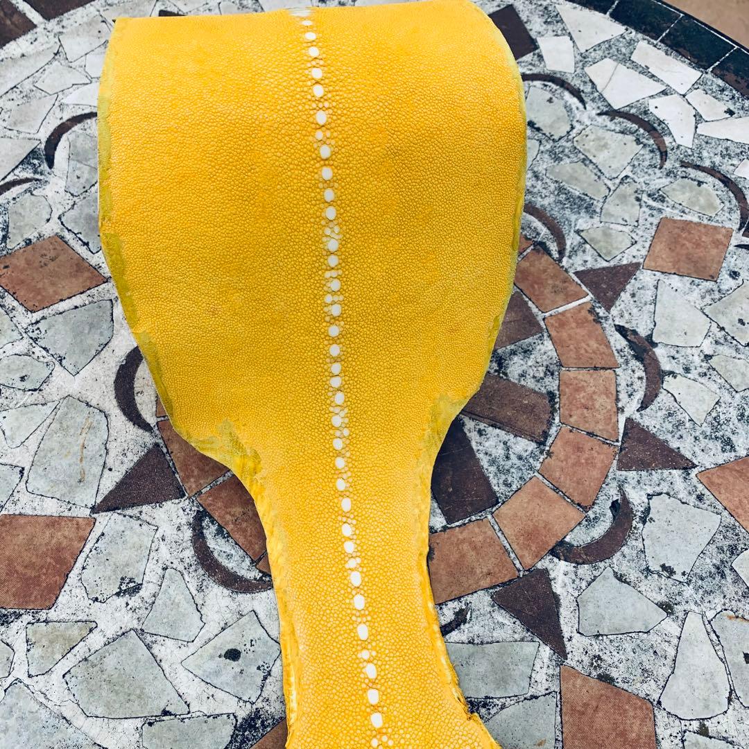 31 連石 ローストーン エイ革 鮫革 鮫皮 スティングレイ