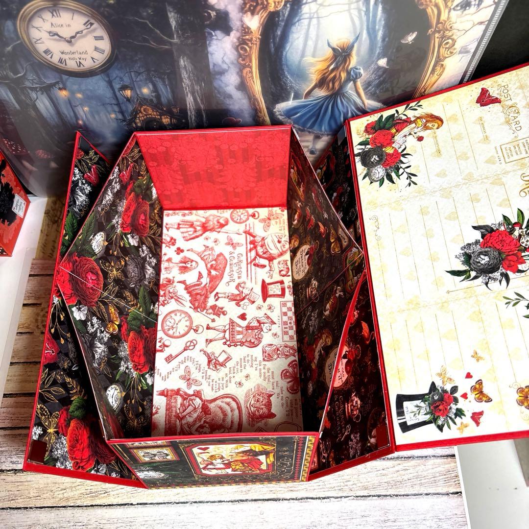 304【新型✨】graphic45 アリスおすそ分け収納ボックス（折りたたみ