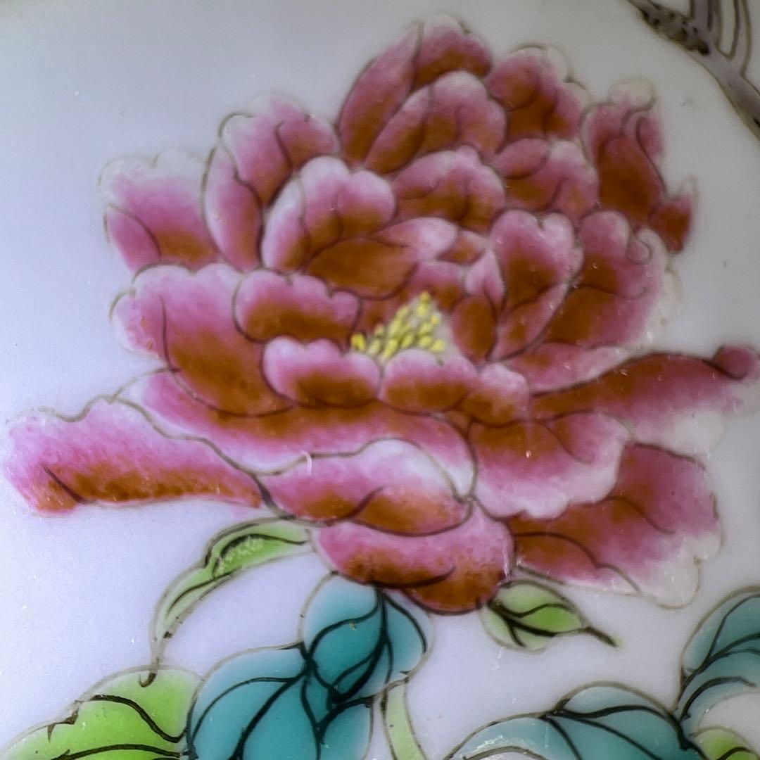 中国美術 粉彩花鳥文陶板画 東Y7-0902⭐︎2Fトヒト - メルカリ