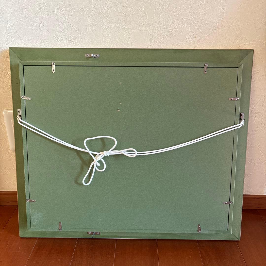 C.Y. Park 油彩 山と川の風景画 金額縁 ゴールド 油絵 油彩画 - メルカリ