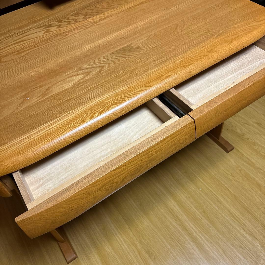 匿名発送たのメル便➂木製シンプル学習机 引き出し付き - メルカリ