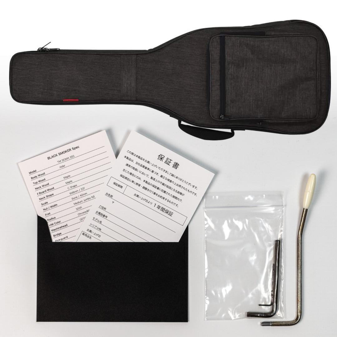 ギター Black Smoker TM SIGMA SSS Black 3.47kg