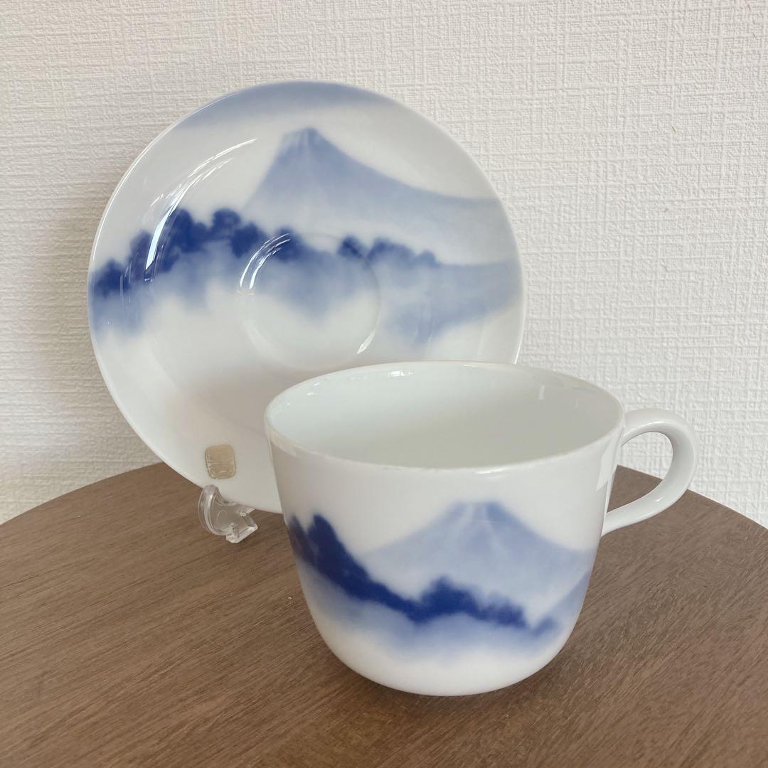 箱根富士屋ホテル 大倉陶園 カップ＆ソーサー 1客 富士山 落款印