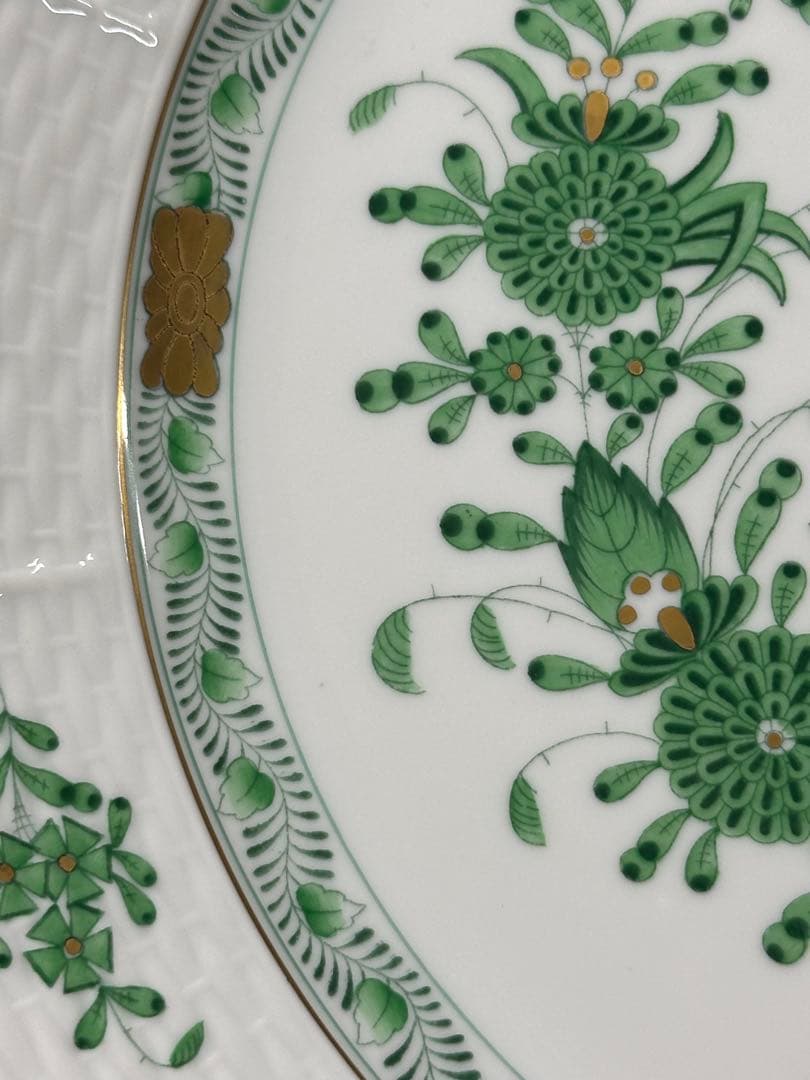 ② 【美品】HEREND ヘレンド　インドの華　プレート　25.5cm