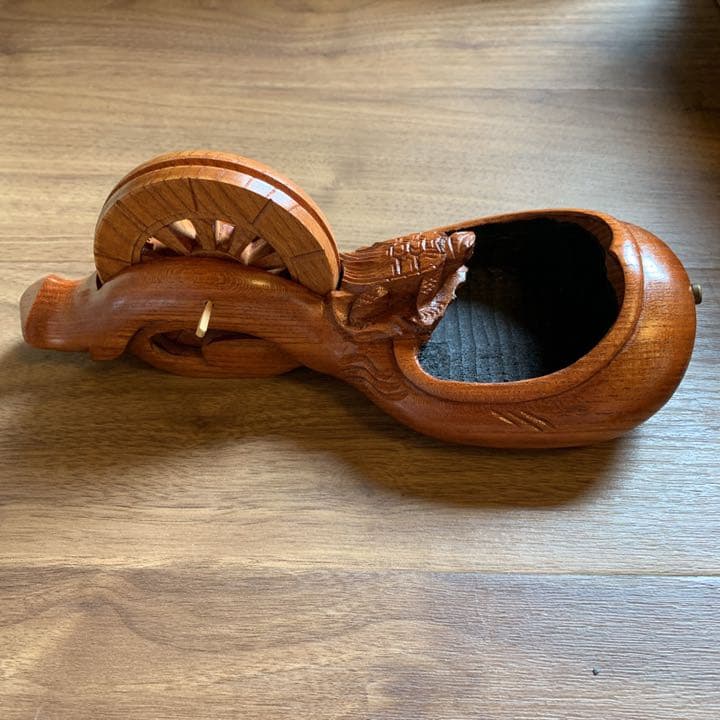 坪源 墨つぼ 墨壺 カメ坪 神代仕上 255mm 欅 宮大工 大工 神社仏閣