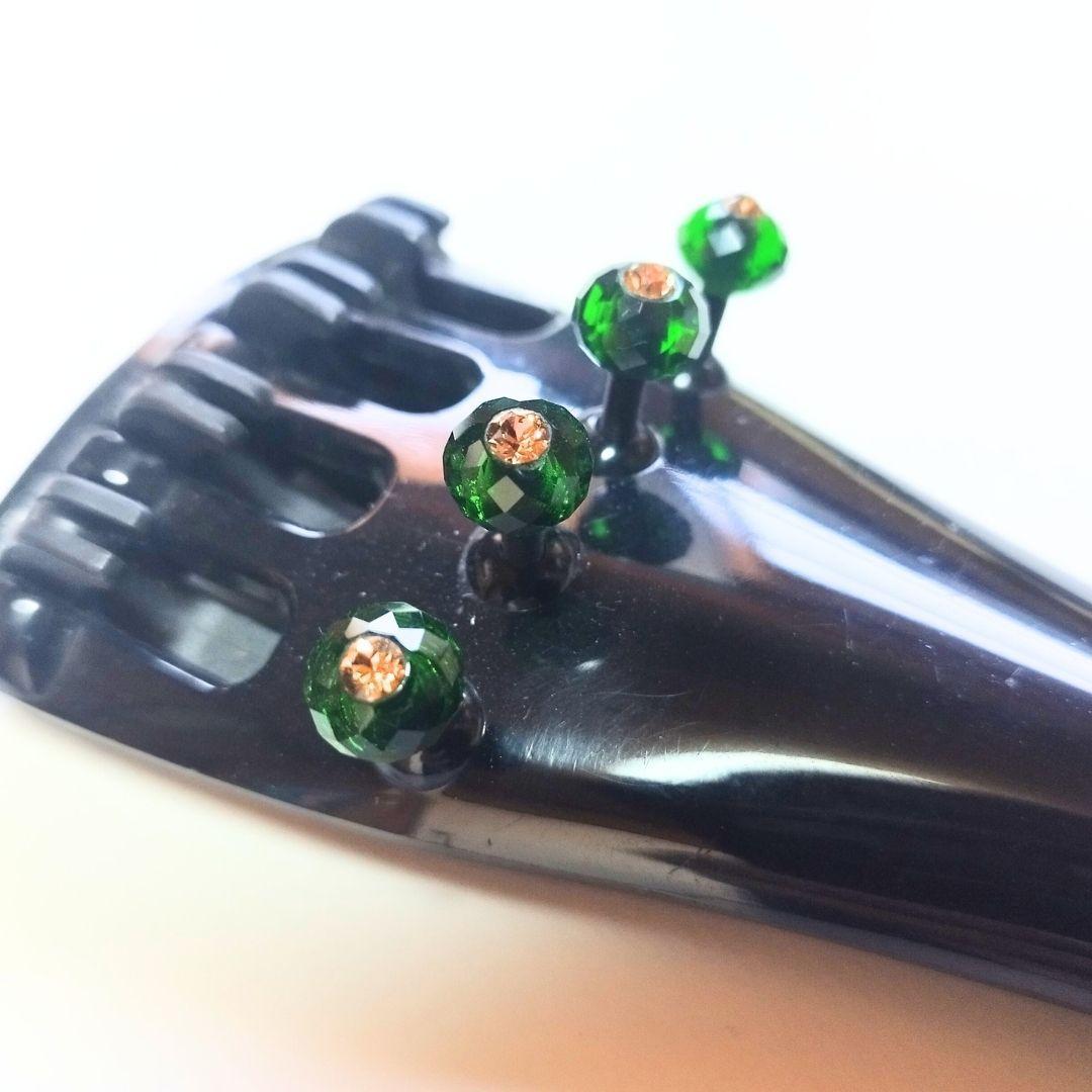 チェロ アジャスターねじセット エメラルドクリスタル10㎜
