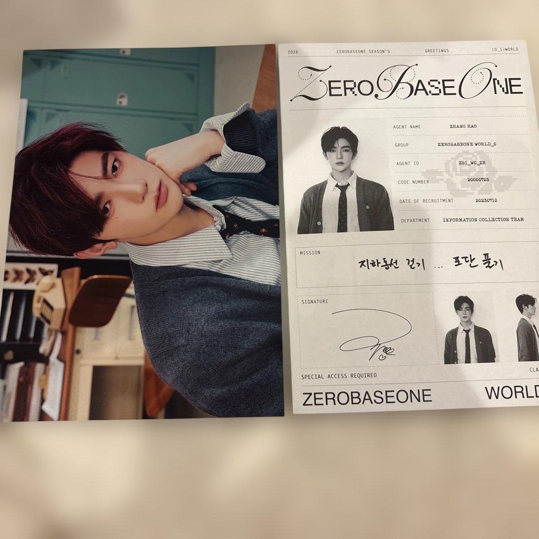 ZEROBASEONE ジャンハオ トレカ ポスター カード まとめ売り - メルカリ