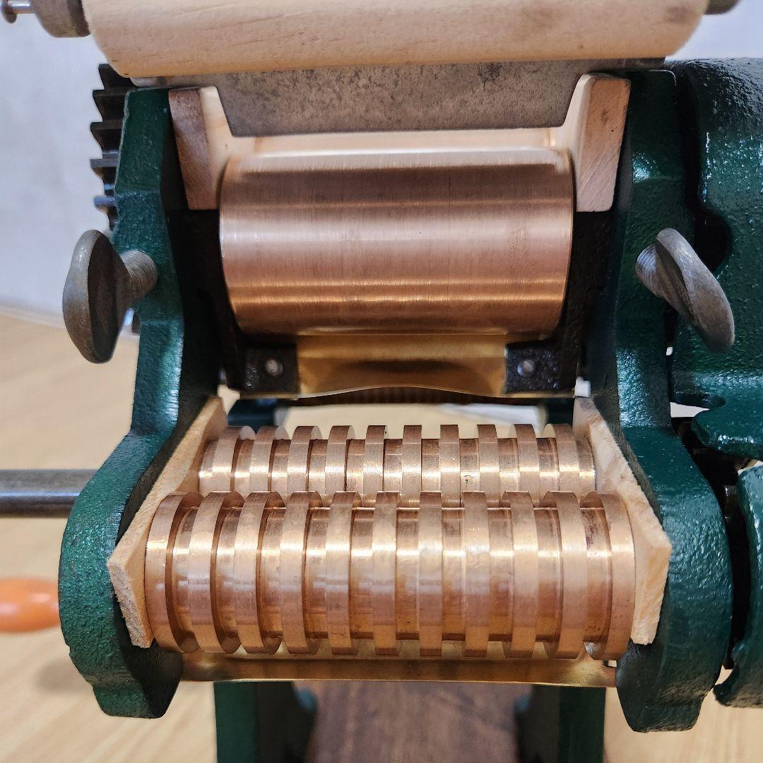 小野式製麺機 1型 両刃 4.2mm 2.2mm レストア済 取扱説明書コピー付