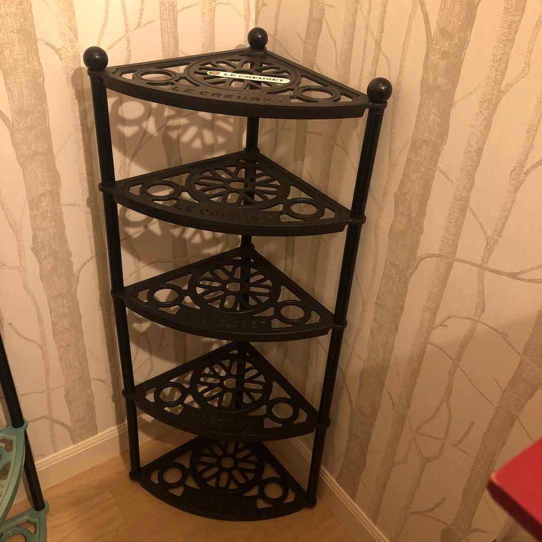 ルクルーゼ ポットスタンド マットブラック 5段