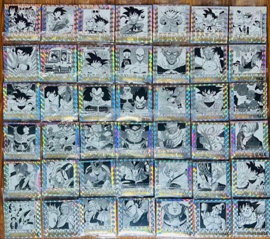 ドラゴンボール ウエハース DB 40th 第一弾 新品未開封 全42種 コンプ This is the first edition [Unboxing of the Stacked Candy Toys