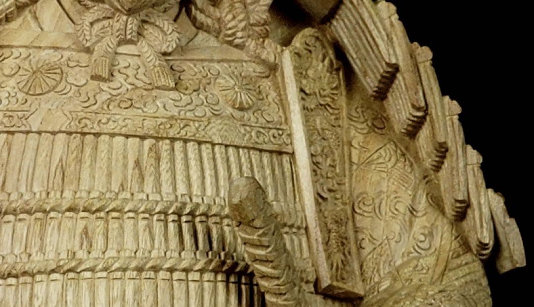 楠木正成像 SHOGUN 将軍 日本の武将 木彫作品 壁掛け 箱あり - メルカリ