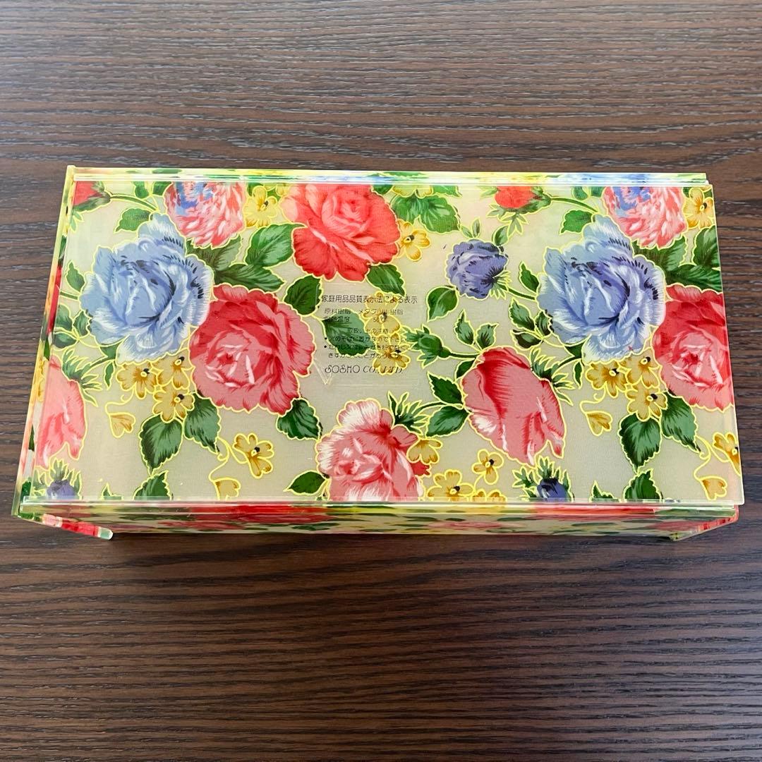 昭和レトロ ティッシュケース 花柄 - メルカリ